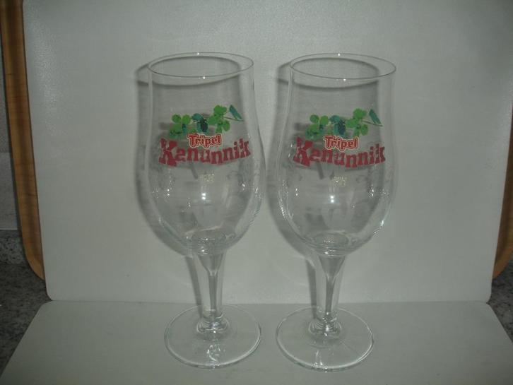 Bierglas Tripel Kanunnik, brij. Wilderen, Verzamelen, Biermerken, Zo goed als nieuw, Glas of Glazen, Overige merken, Ophalen of Verzenden