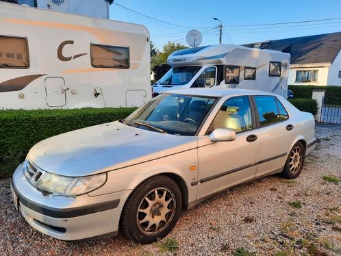 Saab 9 5 20t 1998 à réparer ou pour pièces, Auto's, Saab, Particulier, Lederen bekleding, Leder, Ophalen