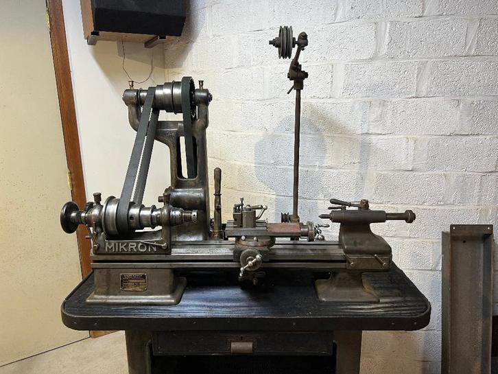 MIKRON T90 precisiedraaibank van Zwitserse makelij ZELDZAAM, Doe-het-zelf en Bouw, Draaibanken, Gebruikt, Metaaldraaibank, 500 tot 1000 mm