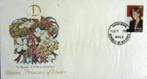 GROTE FDC- PRINSES DIANA MET POSTZEGEL REP. OF MALDIVES, Postzegels en Munten, Ophalen of Verzenden