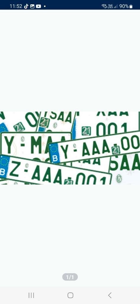 Z platen voor keuring herkeuring verplaatsing, Auto-onderdelen, Overige Auto-onderdelen, Ophalen