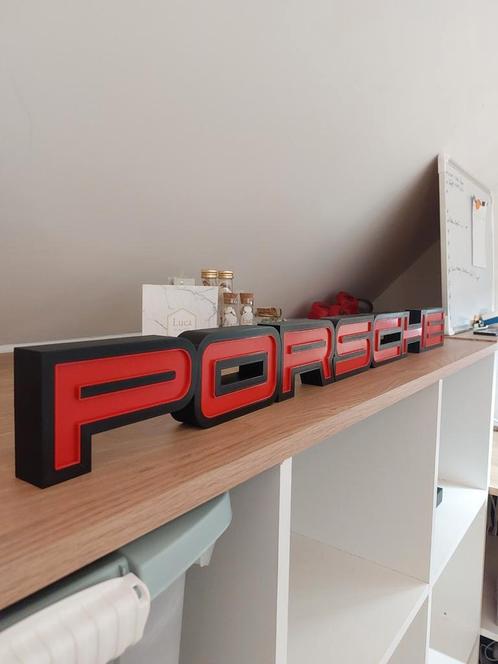 Porsche letter box logo! 3d print, Autos : Divers, Accessoires de voiture, Neuf, Enlèvement ou Envoi