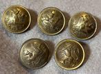 7. LOT 5 anciens BOUTONS MILITAIRES D=2.35 cm, Enlèvement ou Envoi