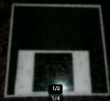 Cadre noir carré OU rectangle à messages NEUF