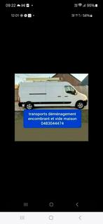 Transport déménagement et amcombrant vide maison 0483044474, Diensten en Vakmensen, Verhuizers en Opslag