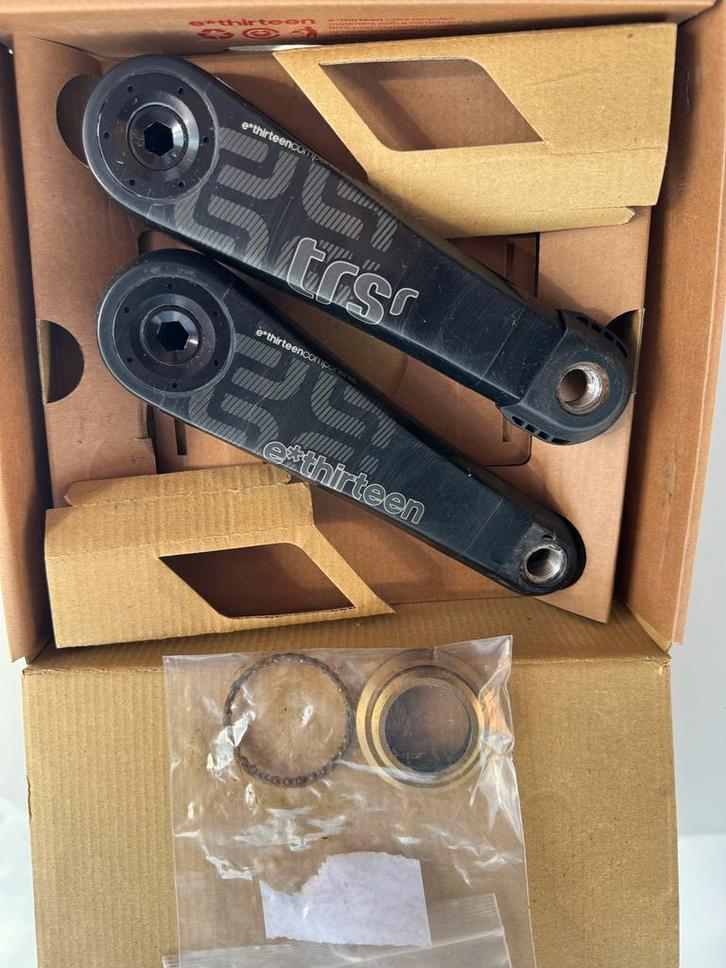 Crank set e*thirteen trsr carbon 1 zijde draad beschadigd, Fietsen en Brommers, Fietsaccessoires | Overige Fietsaccessoires, Gebruikt