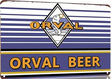 Reclamebord vintage Orval beer - mancave poolhouse nieuw beschikbaar voor biedingen
