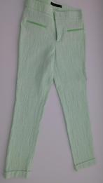 Pantalon Zara blanc et vert taille XS. Porté deux fois, Comme neuf, Zara, Vert, Taille 34 (XS) ou plus petite