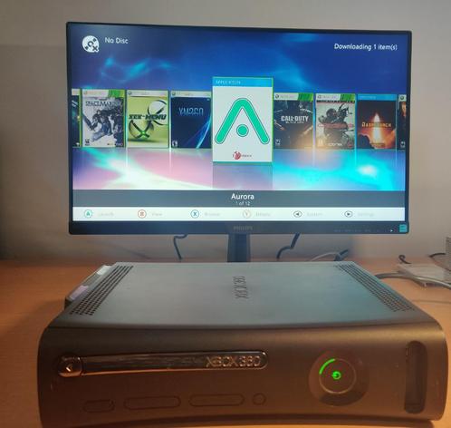 Xbox 360 Elite - 60Gb | RGH1.2, Games en Spelcomputers, Spelcomputers | Xbox 360, Gebruikt, 60 GB, 360 Elite of Super Elite, Met 2 controllers