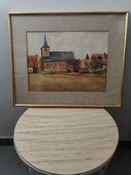 Schilderij kerk Keerbergen, Antiek en Kunst, Ophalen