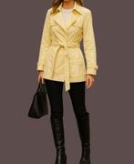 Sarandi trenchcoat maat 36/38, Kleding | Dames, Jassen | Zomer, Geel, Sarandi, Ophalen of Verzenden, Zo goed als nieuw