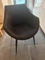 4 leren stoelen met Uitschuifbare tafel, Huis en Inrichting, Ophalen, Gebruikt