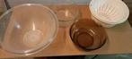 Diverse saladeschalen, vergiet, Pyrex-schalen, Huis en Inrichting, Keuken | Servies, Ophalen of Verzenden, Gebruikt, Overige materialen