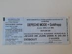 COLLECTOR DEPECHE MODE - VOLLEDIG CONCERTTICKET, Ophalen of Verzenden, Zo goed als nieuw, Overige typen
