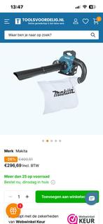 DUB363 makita bladblazer, Ophalen, Zo goed als nieuw, Makita, Met neuswiel