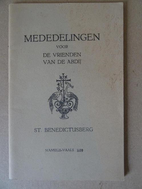 Mededelingen voor de vrienden van de abdij St Benedictusberg, Boeken, Godsdienst en Theologie, Zo goed als nieuw, Christendom | Katholiek