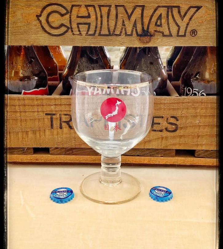 Verre chimay -  japon, Collections, Marques de bière, Neuf, Verre ou Verres, Autres marques, Enlèvement ou Envoi