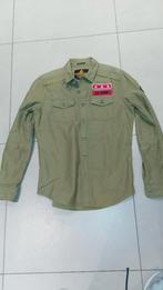 dik hemd Supderdry Army maat M, Enlèvement ou Envoi, Comme neuf, SuperDry, Tour de cou 39/40 (M)