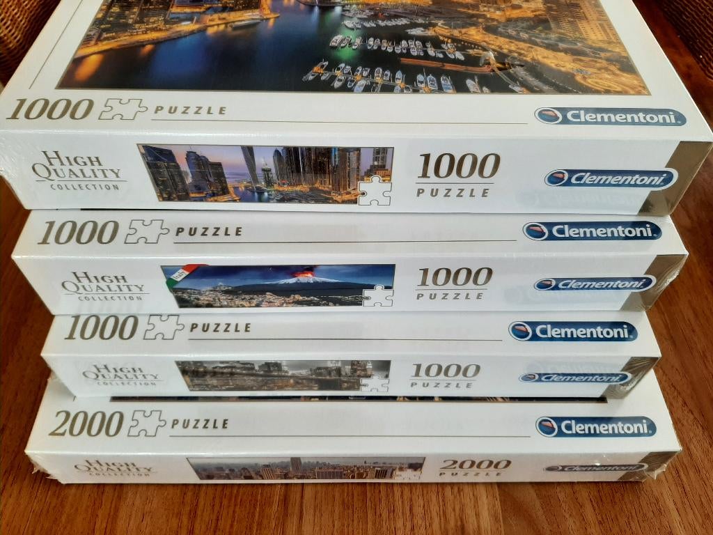 Diverse nieuwe puzzels Clementoni 1000 stuks HQ series, Hobby en Vrije tijd, Denksport en Puzzels, Nieuw, Legpuzzel, 500 t/m 1500 stukjes
