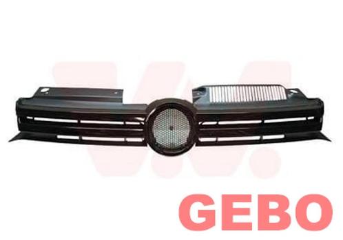 Volkswagen golf 6 2008/2013 grille hoogglans zwarte +chrome, Autos : Pièces & Accessoires, Autres pièces automobiles, Volkswagen