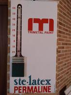 Superbe thermomètre Ste.Latex plaque émaillée, Collections, Comme neuf, Enlèvement ou Envoi, Panneau publicitaire