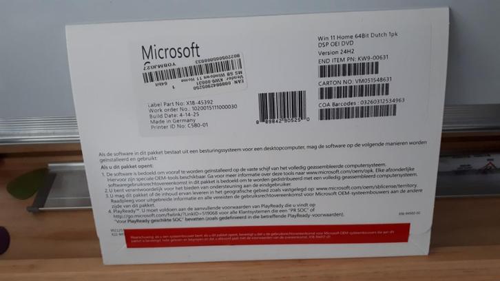 Windows 11 Home 64 Bit BE/NL, Informatique & Logiciels, Systèmes d'exploitation, Neuf, Windows, Enlèvement