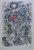 MARC CHAGALL / LES SALTIMBANQUES / KLEUROFFSET / 56x40cm, Ophalen of Verzenden
