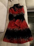 Rood-zwarte halflange jas Desigual- medium, Zo goed als nieuw, Desigual, Rood, Ophalen