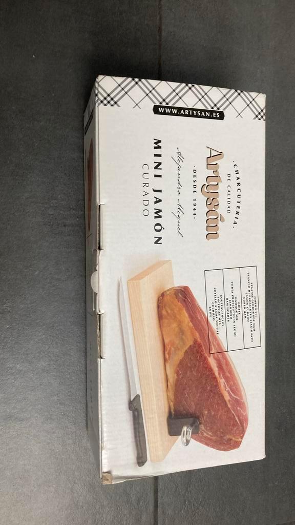 Houten plank met klem & mes voor rauwe ham te snijden NIEUW, Huis en Inrichting, Keuken | Keukenbenodigdheden, Nieuw, Ophalen of Verzenden