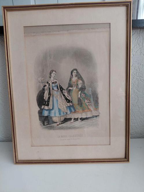 Modekader la mode illustrée, Antiek en Kunst, Curiosa en Brocante, Ophalen of Verzenden