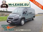 LEASING PEUGEOT BOXER L4H2 NIEUW / DUBBELE CABINE / 7 ZIT, Auto's, Bestelwagens en Lichte vracht, Voorwielaandrijving, Stof, 7 zetels