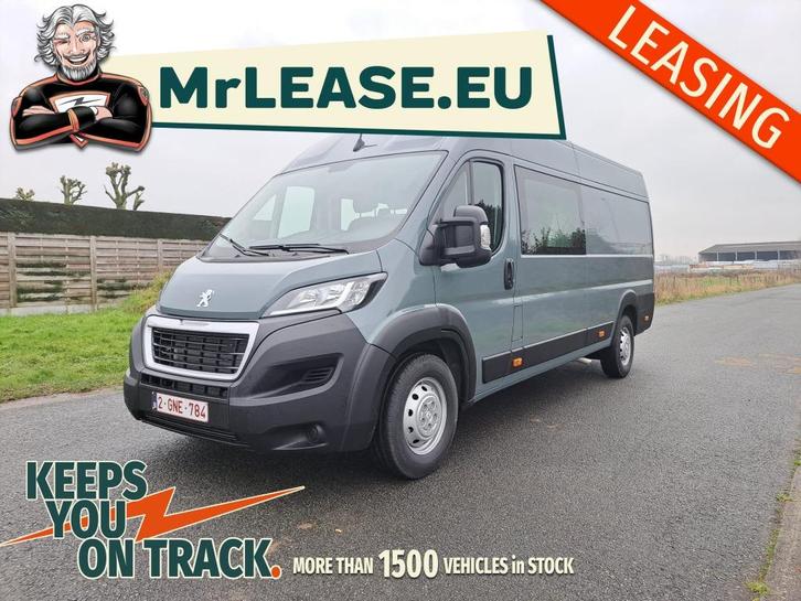 LEASING PEUGEOT BOXER L4H2 NIEUW / DUBBELE CABINE / 7 ZIT, Auto's, Bestelwagens en Lichte vracht, Bedrijf, Lease, Peugeot, Diesel