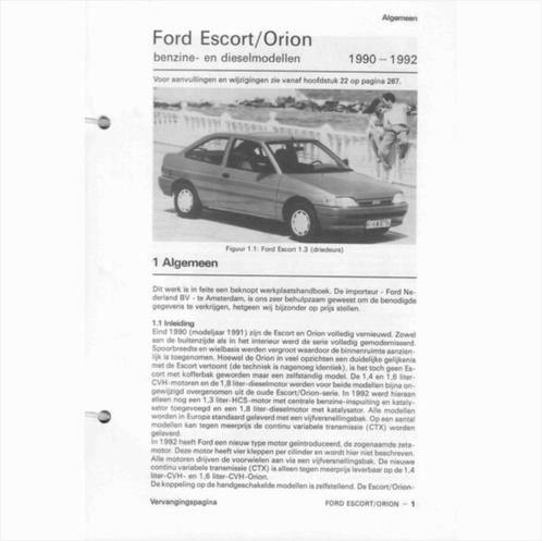 Ford Escort Orion Vraagbaak losbladig 1990-1992 #1 Nederland, Livres, Autos | Livres, Utilisé, Ford, Enlèvement ou Envoi