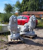 Set grote betonnen leeuwen, Ophalen of Verzenden, Nieuw, Beton, Dierenbeeld