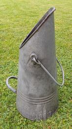 Vintage-oude emmer met zinken houtskool, Ophalen of Verzenden