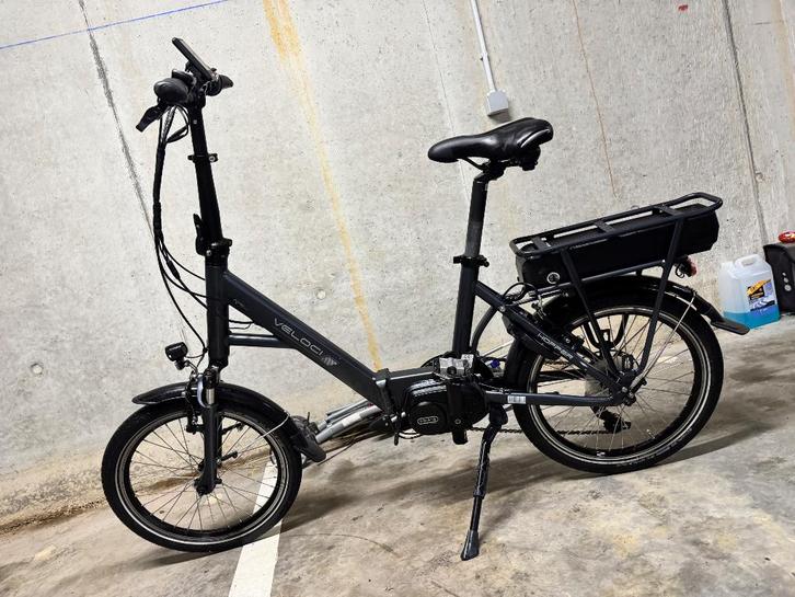 Elektrische fiets Veloci Hopper plooifiets met middenmotor, Vélos & Vélomoteurs, Vélos électriques, Comme neuf, 50 km par batterie ou plus