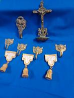 Ornements anciens en bois et cuivre, Antiquités & Art, Envoi, Cuivre