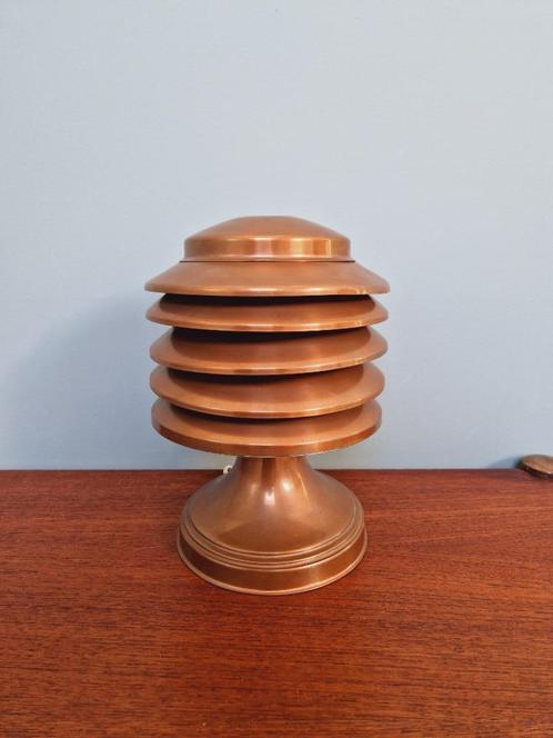 Lampe Art Déco en cuivre, par Coulter (Canada), Antiquités & Art, Antiquités | Bronze & Cuivre, Cuivre, Enlèvement ou Envoi