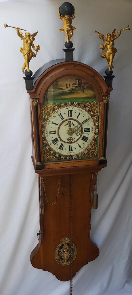 horloge de queue frisonne antique +-1850, Antiquités & Art, Antiquités | Horloges, Enlèvement ou Envoi
