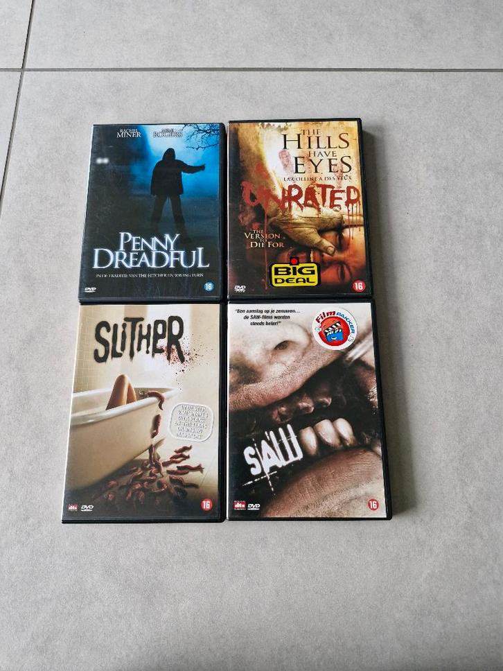 dvd's horror €1 per stuk, CD & DVD, DVD | Horreur, Autres genres, Enlèvement ou Envoi