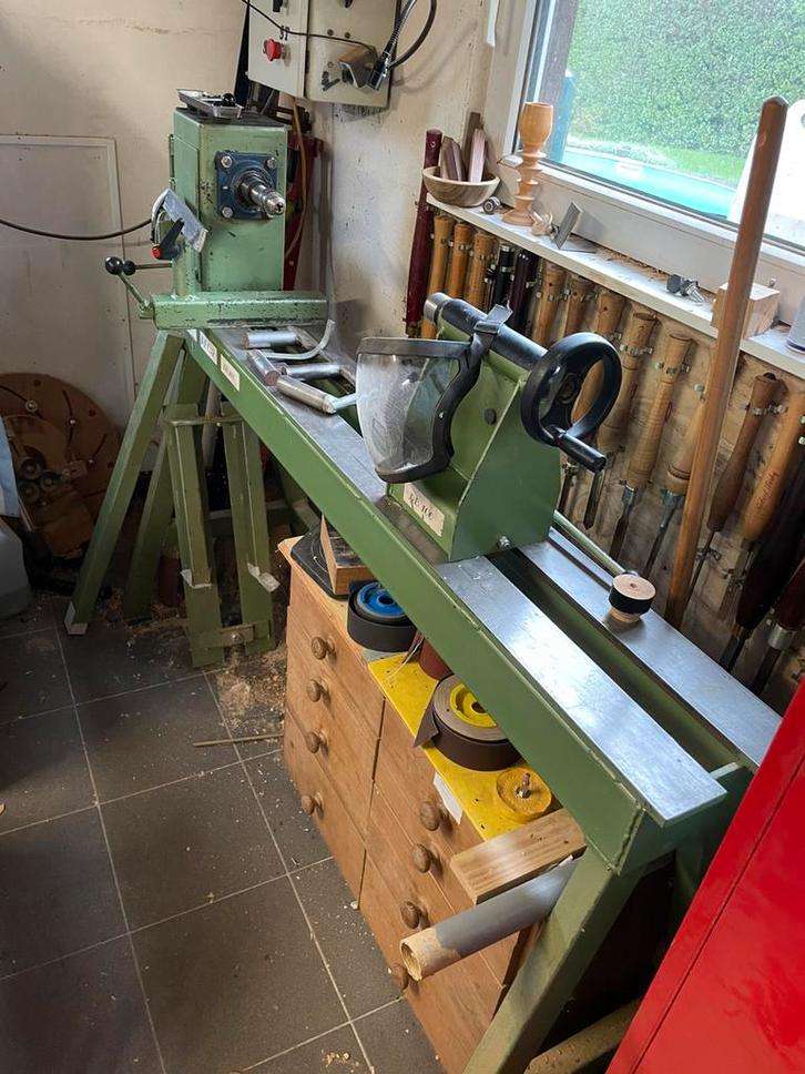 Houtdraaibank, Bricolage & Construction, Tours, Utilisé, Tour à bois, 500 à 1000 mm, Enlèvement