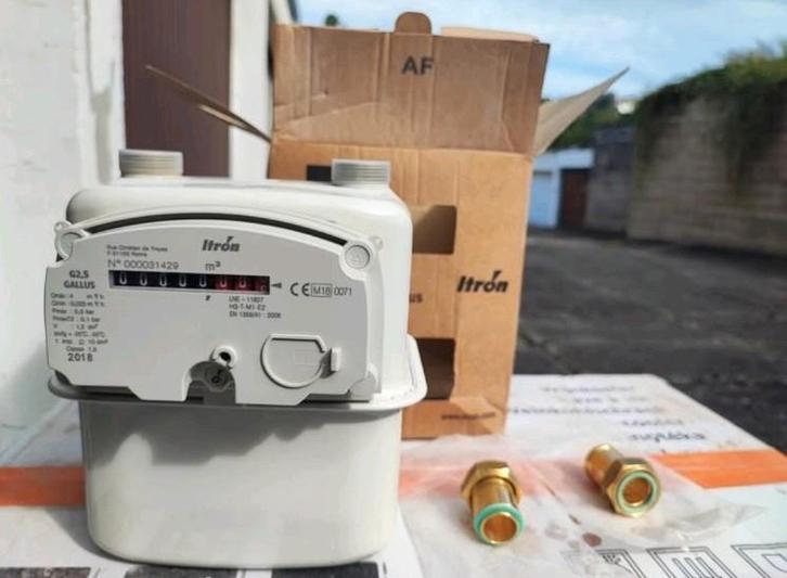 Compteur Gaz ITRON Neuf index 0 après calibrage voir photo, Doe-het-zelf en Bouw, Overige Doe-Het-Zelf en Bouw, Nieuw, Ophalen