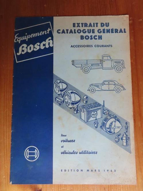 BOSCH catalogue 1952 Mercedes BMW Coccinelle FORD Taunus, Autos, Oldtimers & Ancêtres, Particulier, BMW, Enlèvement ou Envoi