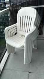 4 Witte stoelen in goede staat, Tuin en Terras, Tuinstoelen, Ophalen of Verzenden