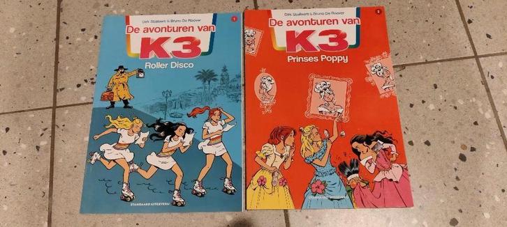 K3-strips 1 en 2, Boeken, Stripverhalen, Zo goed als nieuw, Meerdere stripboeken, Ophalen