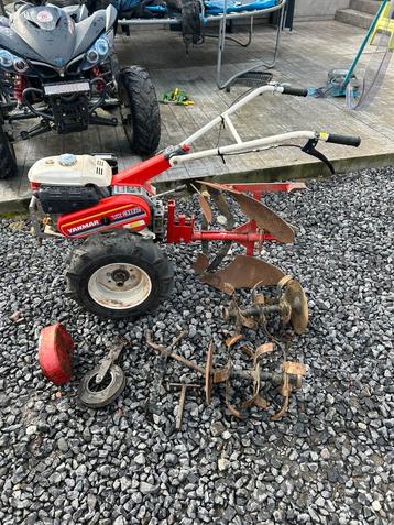 Motoculteur yanmar avec charrue et fraise état neuf