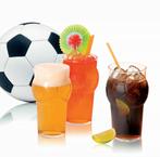 Durobor set 2 voetbal - Football Bekerglazen 33cl, Sport en Fitness, Nieuw, Overige typen, Ophalen of Verzenden