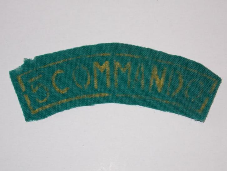titre d'épaule du 5e commando (mercenaires), Collections, Objets militaires | Général, Armée de terre, Enlèvement ou Envoi