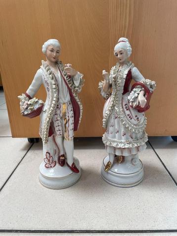 Figurines homme et femme en porcelaine, Enlèvement, Comme neuf, Humain