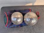 ensemble vintage de boules de pétanque dans un sac, Sports & Fitness, Sports & Fitness Autre, Enlèvement ou Envoi, Utilisé